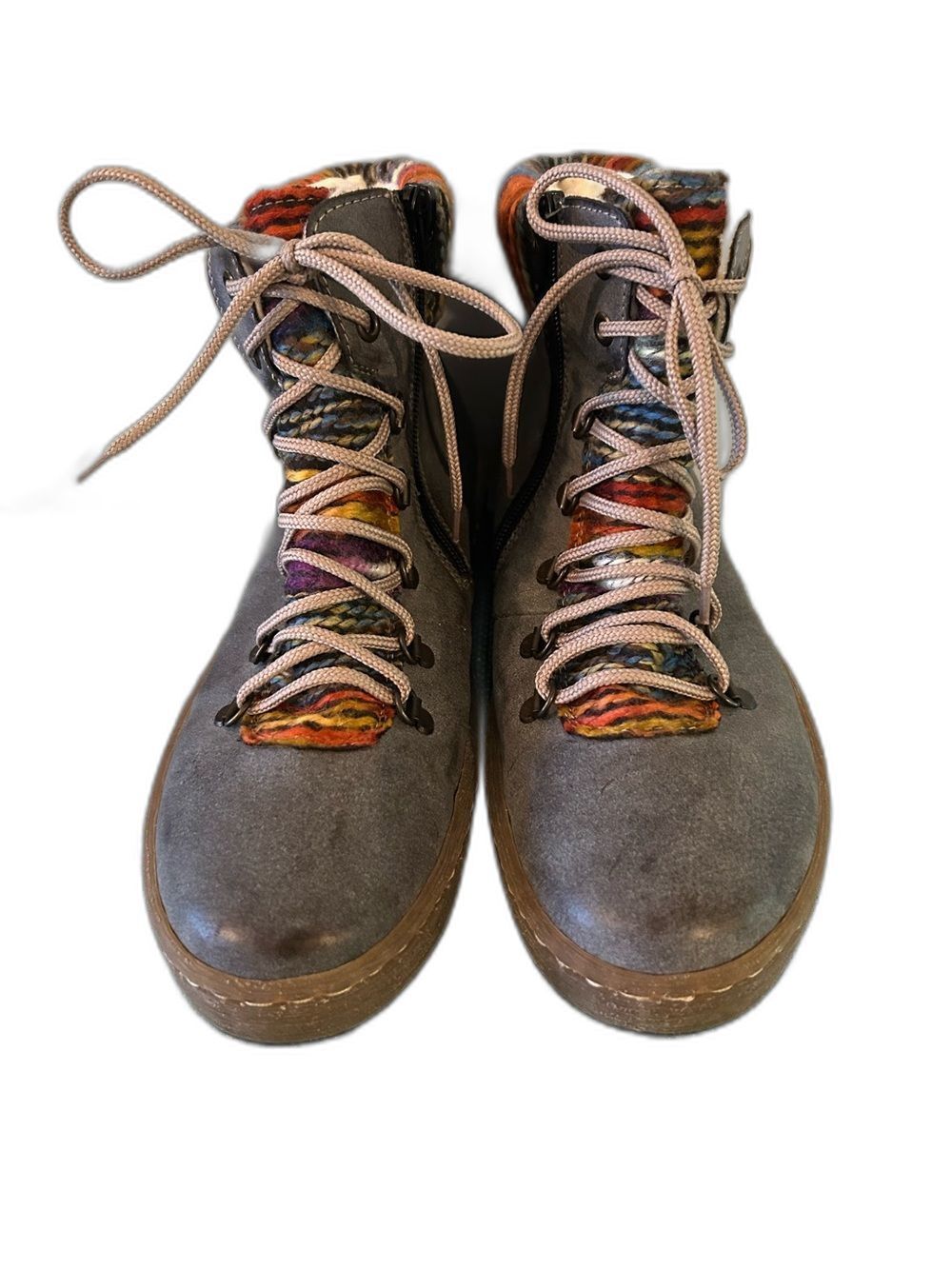 Rieker Felicitas 43 Gray Boots - Size 41/10.5